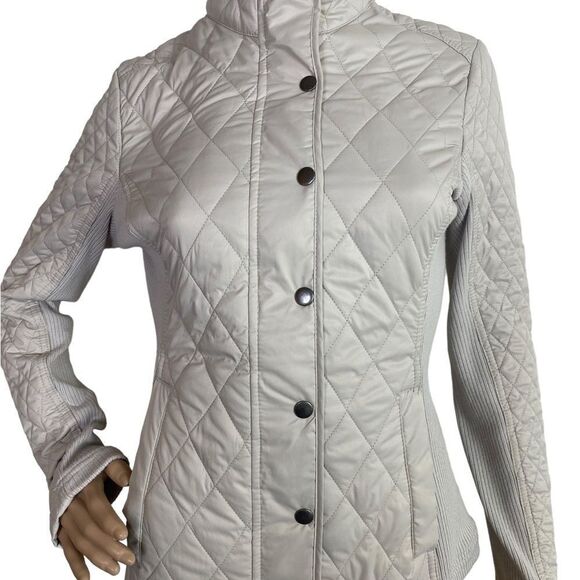 Merona S/P beige quilted jacket - Picture 3 of 5